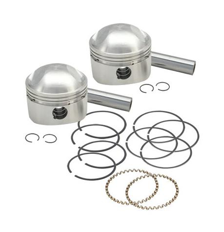 S&S Cycle - S&S Cycle Forged Piston Kit (4-1/2in. Stroke) - .040 Oversize, 7.25:1 Compression - 106-5777
