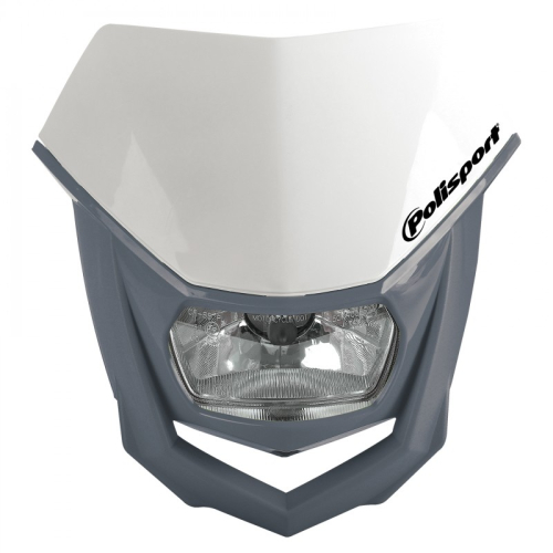 Polisport - Polisport Halo Headlight - White/Nardo Grey - 8657400043