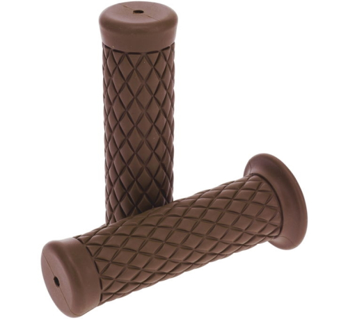 Bikers Choice - Bikers Choice Ol' Skool Grips - Quilted - Brown - 485802
