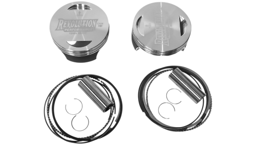 Revolution Performance - Revolution Performance Big Bore Piston Kit (107in. Flat Top) - Bore 3-15/16in. - Stroke 4-3/8in. - 10.1 Compression - RP301-116W