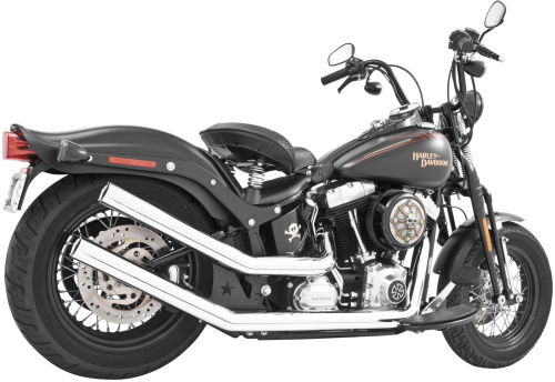 Freedom Performance - Freedom Performance Upsweeps Exhaust System - Star End Cap - Chrome Body with Chrome Tips - HD00183