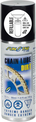 Sunstar - Sunstar Chain Lube - 56ml. Refillable - SSLUBE-56MX