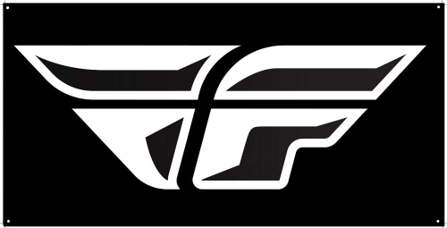 Fly Racing - Fly Racing F-Wing Banner - Black - NEW F-WING BLACK 3X6