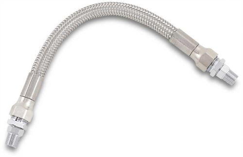 Drag Specialties - Drag Specialties Universal Stainless Steel Braided Oil Line - 8in. - 608