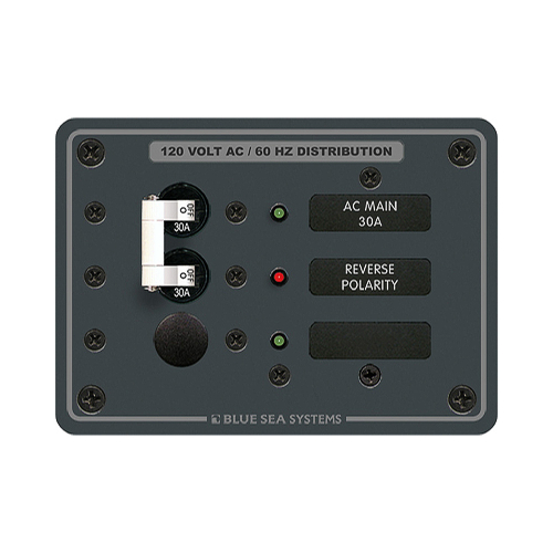 Blue Sea Systems - Blue Sea 8029 AC Main +1 Position Breaker Panel - White Switches