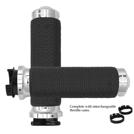 James Gasket - James Gasket Victory Memory Foam Grip - Chrome - 99000-TRAN-STK-1