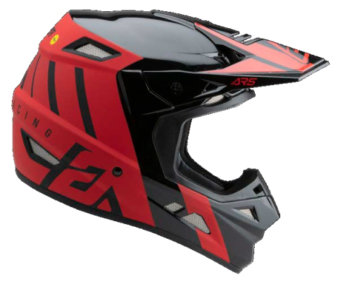 Answer - Answer AR5 Crypto Helmet - 446319 - Black/Red - X-Small