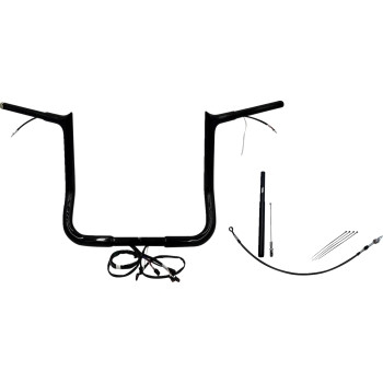 Fat Baggers, Inc. - Fat Baggers, Inc. 1-1/4in. Plug and Play EZ Install Pointed Top Handlebar Kit - Black - 912014-B