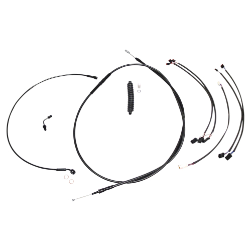 Magnum - Magnum Black XR Handlebar Installation Kit with Black Fittings for 12-14in. Ape - 486961