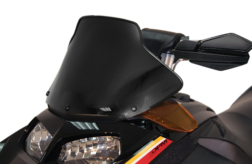 Powermadd - Powermadd Cobra Windshield - Mid - 11in. - Matte Black - 13030~10303020