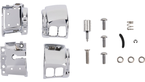 Drag Specialties - Drag Specialties Switch Housing Kit - Chrome - 0616-0396