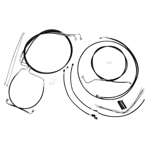 Magnum - Magnum Black Vinyl XR Handlebar Installation Kit for 12-14in. Ape - 489841