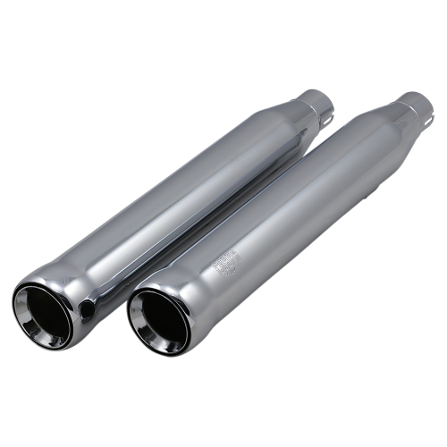Cobra - Cobra Neighbor Haters Slip-On Mufflers - Chrome - 6043