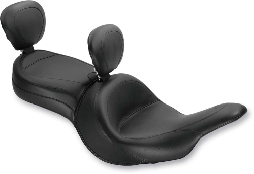 Mustang - Mustang Wide Touring One-Piece Seat with Driver Backrest - Vintage - 79688