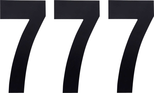 Factory Effex - Factory Effex Standard Numbers 6in. - Black - No. 7 - 02-4457
