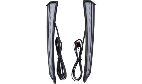 Ciro - Ciro Fang Lower Fairing Lights - Black - 45801