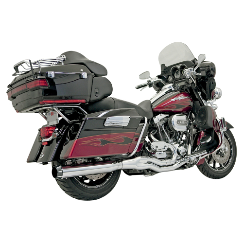 Bassani Manufacturing - Bassani Manufacturing B4 Straight Exhaust System - Chrome - FLH-757
