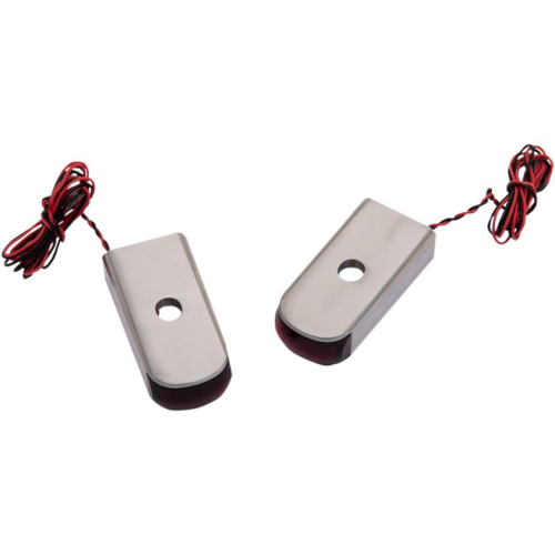 Alloy Art - Alloy Art Strut Mount LED Lights - Red Lens - Raw Finish - SSL-SB-3R