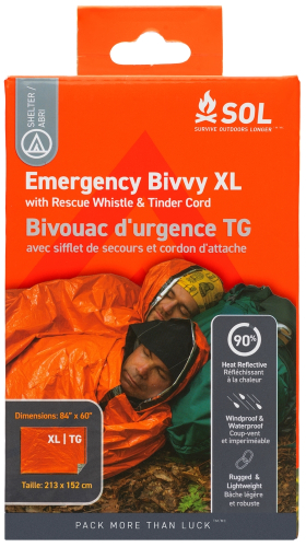 Adventure Medical Kits - Adventure Medical Kits 2 Person Emergency Bivvy with Recue Whistle - 4 Pk. - 0140-1144