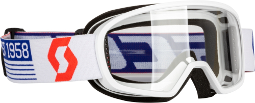 Scott USA - Scott USA Buzz Mx Youth Goggles - 272838-1030043 - White/Red / Clear Lens - OSFM