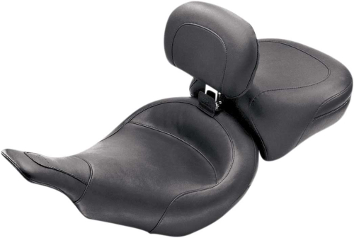 Mustang - Mustang Wide Vintage Solo Seat with Driver Backrest - 79127