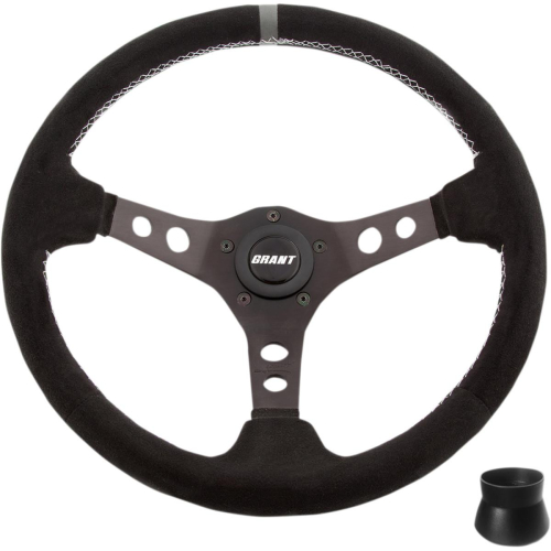 Grant - Grant Standard Mount Steering Wheel Kit - Suede with Gray Center Marker - 69470