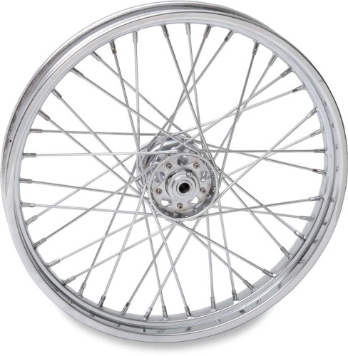 Drag Specialties - Drag Specialties Laced Chrome 40 Spoke 21x2.15 Front Wheel - 64441