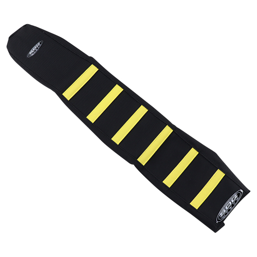 SDG - SDG 6-Rib Gripper Seat Cover - Black Cover/Black Sides with Yellow Ribs - 95959YK