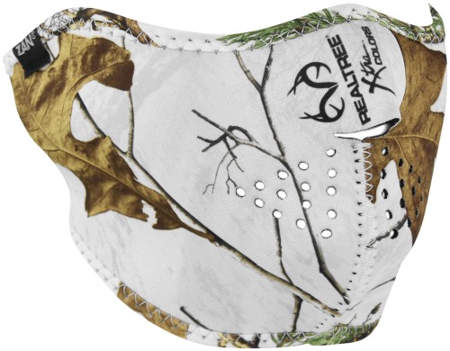 Zan Headgear - Zan Headgear Half Face Mask - WNFM304H - Realtree Xtra Snow - OSFM