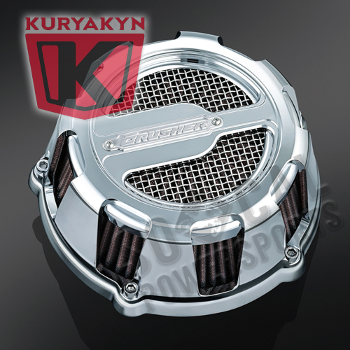Kuryakyn - Kuryakyn Crusher Maverick Air Cleaner Assembly - Chrome - 9890