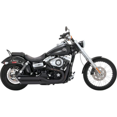 Vance & Hines - Vance & Hines Twin Slash 3in. Slip-On Mufflers - Black - 46845