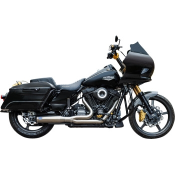 S&S Cycle - S&S Cycle Qualifier 2-Into-1 Exhaust Systems - 49 State - Brushed Stainless - 550-1108