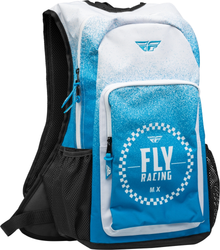 Fly Racing - Fly Racing Jump Pack Backpack - 18in. H x 14in. W x 6in. D - Blue/White - 28-5074