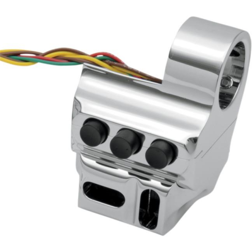 Performance Machine - Performance Machine Contour Brake 5-Button Switch Housing - Chrome - 0062-2042-CH
