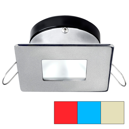 I2Systems Inc - i2Systems Apeiron A1120 Spring Mount Light - Square/Square - Red, Warm White &amp; Blue - Brushed Nickel
