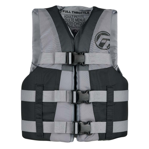 Full Throttle - Full Throttle Teen Nylon Life Jacket - Grey/Black