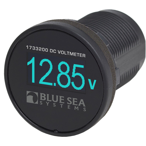Blue Sea Systems - Blue Sea 1733200 Mini OLED Voltmeter - Blue