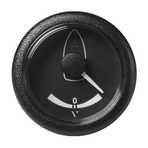 Veratron - Veratron 52MM (2-1/16") ViewLine Rudder Angle Gauge 40&deg; STB/Port - Black Dial &amp; Bezel