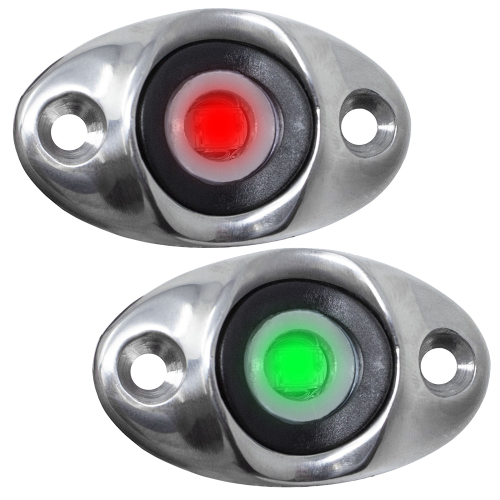 TACO Marine - TACO Surface Mount LED Side Navigation Light Set - 1-3/4"