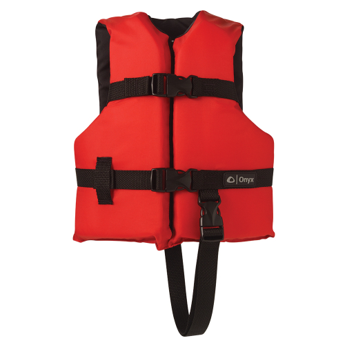 Onyx Outdoor - Onyx Nylon General Purpose Life Jacket - Child 30-50lbs - Red
