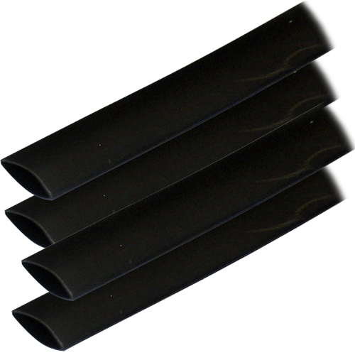 Ancor - Ancor Adhesive Lined Heat Shrink Tubing (ALT) - 3/4" x 12" - 4-Pack - Black
