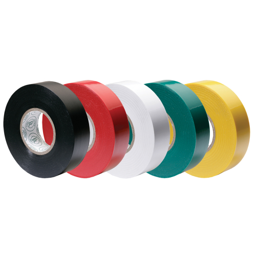 Ancor - Ancor Premium Assorted Electrical Tape - 1/2" x 20' - Black / Red / White / Green / Yellow