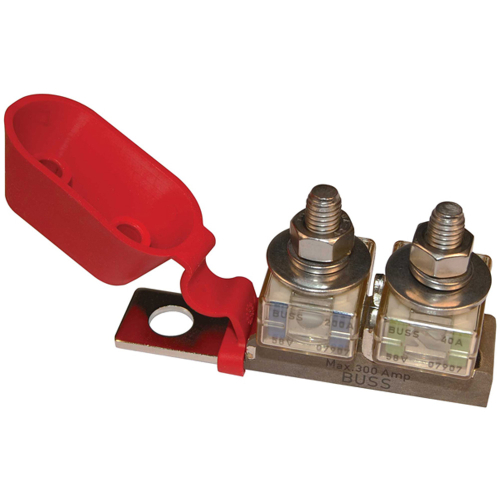 Blue Sea Systems - Blue Sea 2151 Terminal Fuse Block - 3/8" Mounting Hole - 2 Terminal Studs