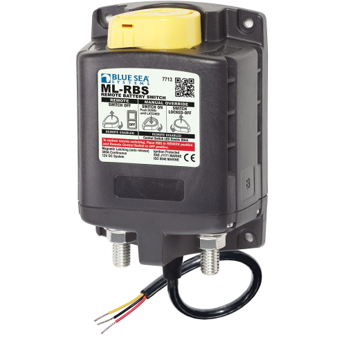Blue Sea Systems - Blue Sea 7713 ML-RBS Remote Battery Switch w/Manual Control Release - 12V
