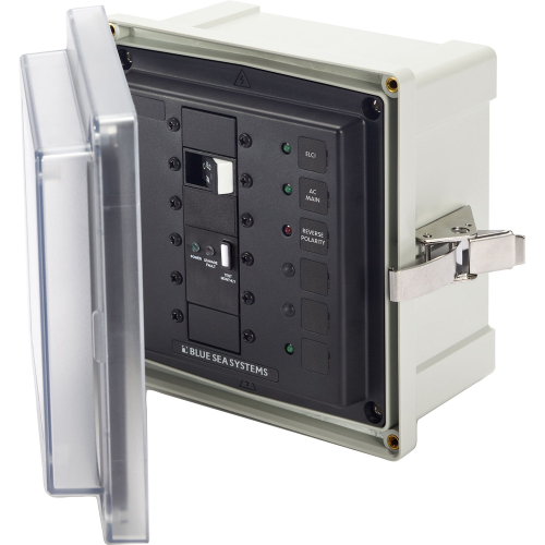 Blue Sea Systems - Blue Sea SMS Surface Mount System Panel Enclosure - 120/240V AC/50A ELCI Main - 1 Blank Circuit Position