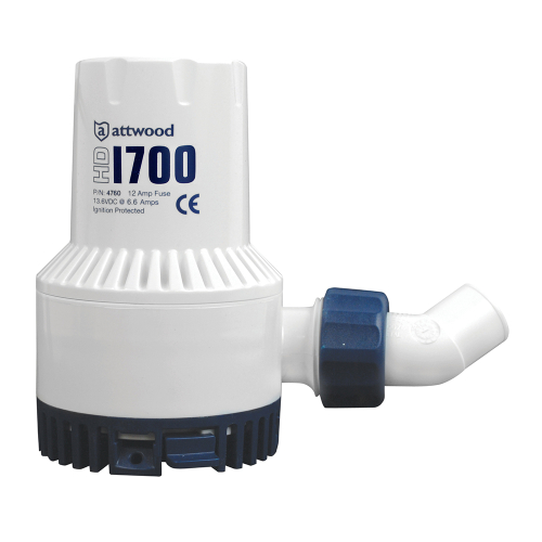 Attwood Marine - Attwood Heavy-Duty Bilge Pump 1700 Series - 12V - 1700 GPH