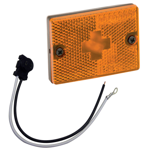 Wesbar - Wesbar Sidemarker Clearance Light w/18" Pigtail - Amber