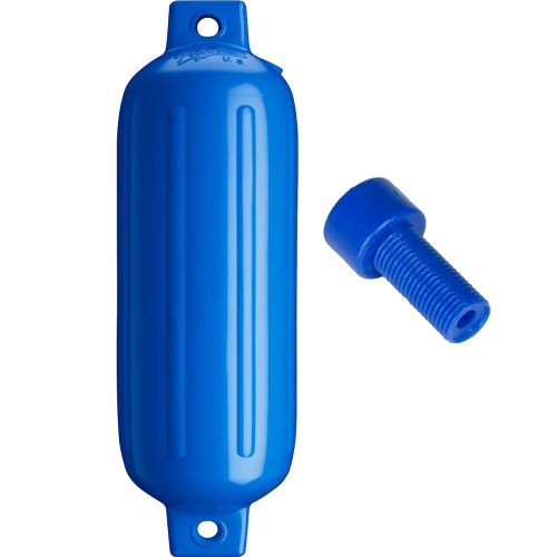 Polyform U.S. - Polyform G-4 Twin Eye Fender 6.5" x 22" - Blue w/Air Adapter