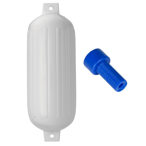 Polyform U.S. - Polyform G-6 Twin Eye Fender 11" x 30" - White w/Air Adapter