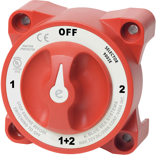 Blue Sea Systems - Blue Sea 9002e e-Series Battery Switch Selector w/Alternator Field Disconnect